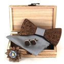 Set Pajarita de Madera