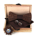 Set Pajarita de Madera
