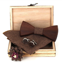 Set Pajarita de Madera